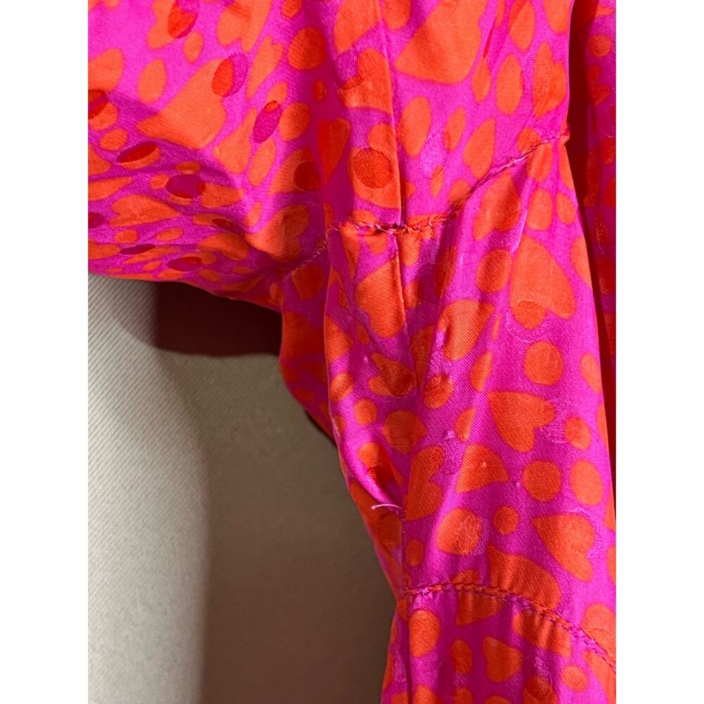 Tara Jarmon Rozenn Dress pink hearts 40 US 8 - Picture 9 of 15